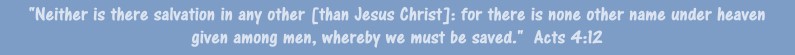 Scripture Acts 4:12