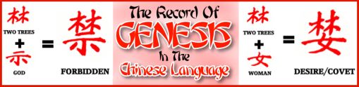 The Record Of Genesis In The Chinese Language